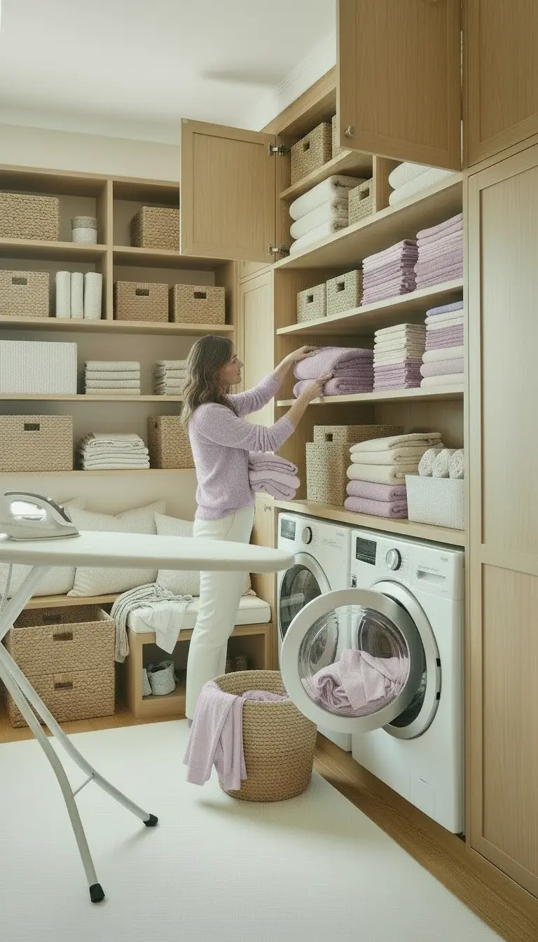 Coin buanderie à la maison : comment garder un espace plus ordonné et plus fluide