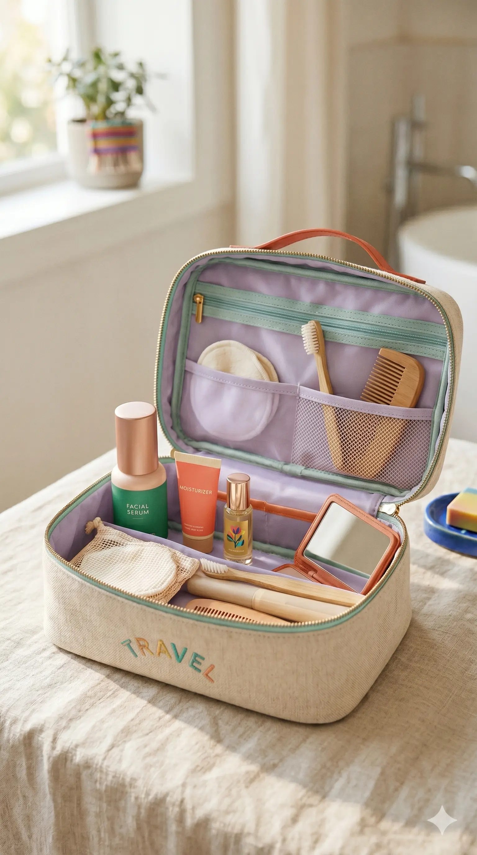 Trousse de toilette de voyage : quoi emporter sans surcharger